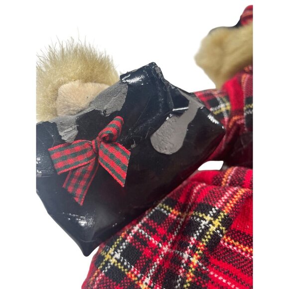 Fiona 2008 Collectible Plush Bear In Plaid Dress Accessories & Bow Detailing - Picture 2 of 6